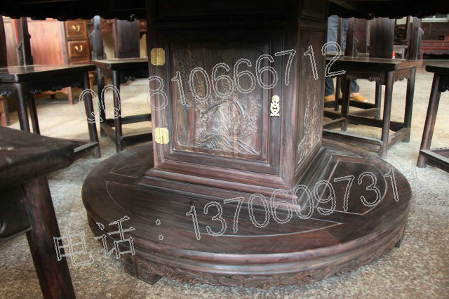 大葉紫檀餐桌 圓桌